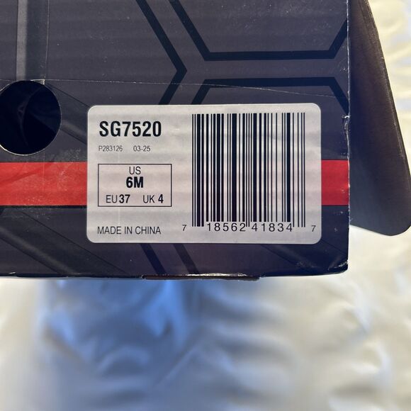 SlipGrips Lace-Up Slip Resistant Work Shoe Men 6 Women 8 Black New in Box - Picture 9 of 9